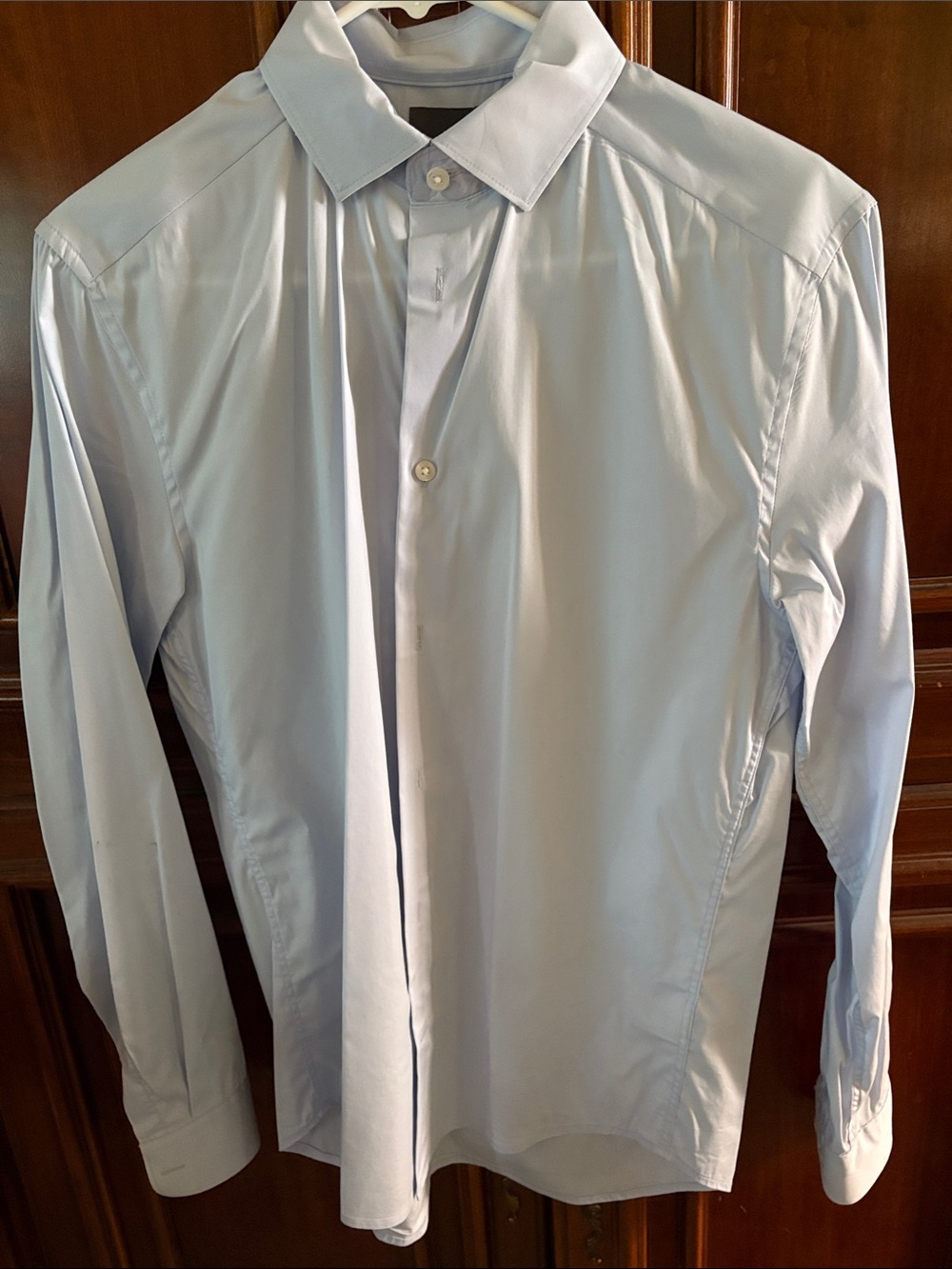 H&M Men's Pale Blue Dress Shirt Button Up. Size Small Slim Fit